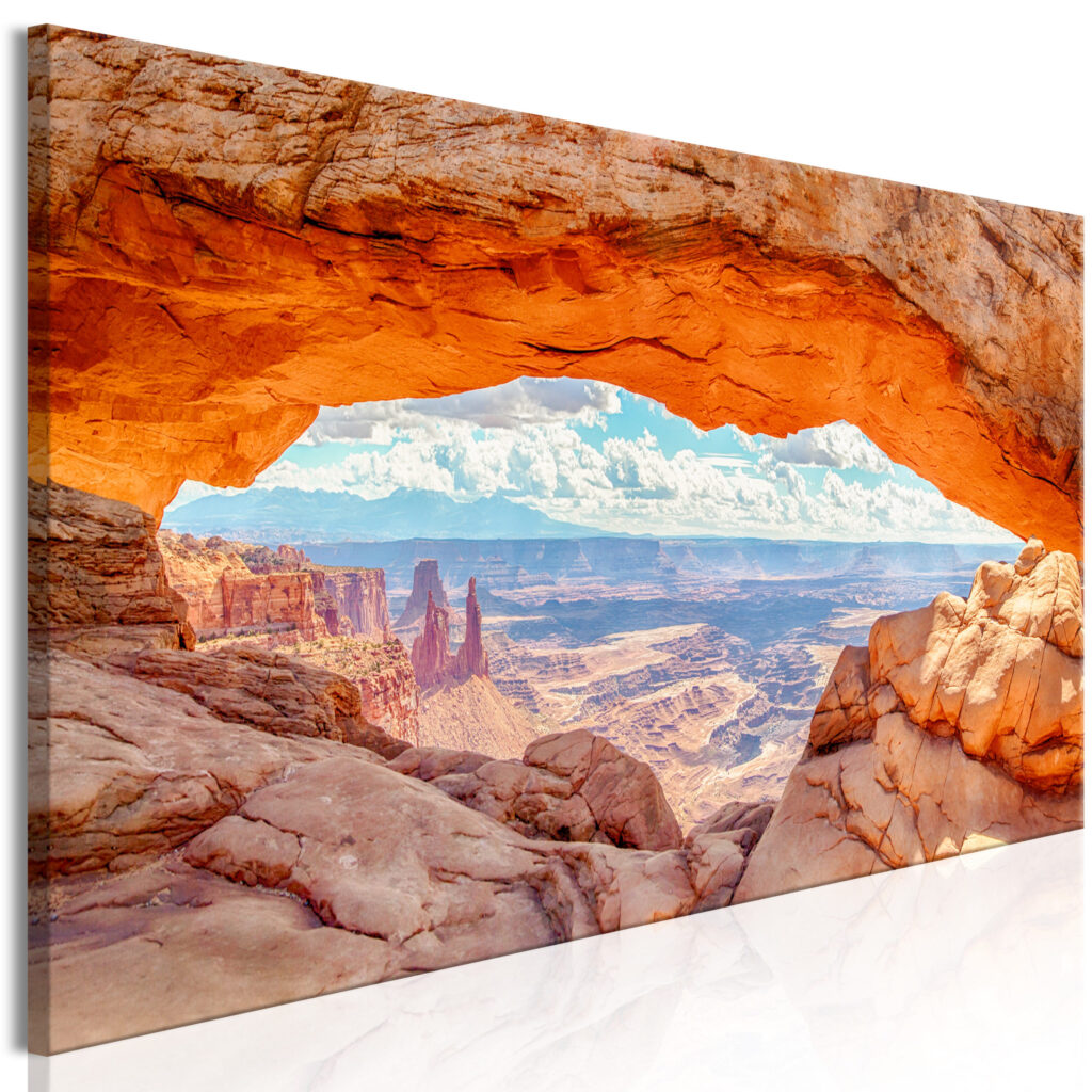 Schilderij - Canyon in Utah (1 Part) Narrow