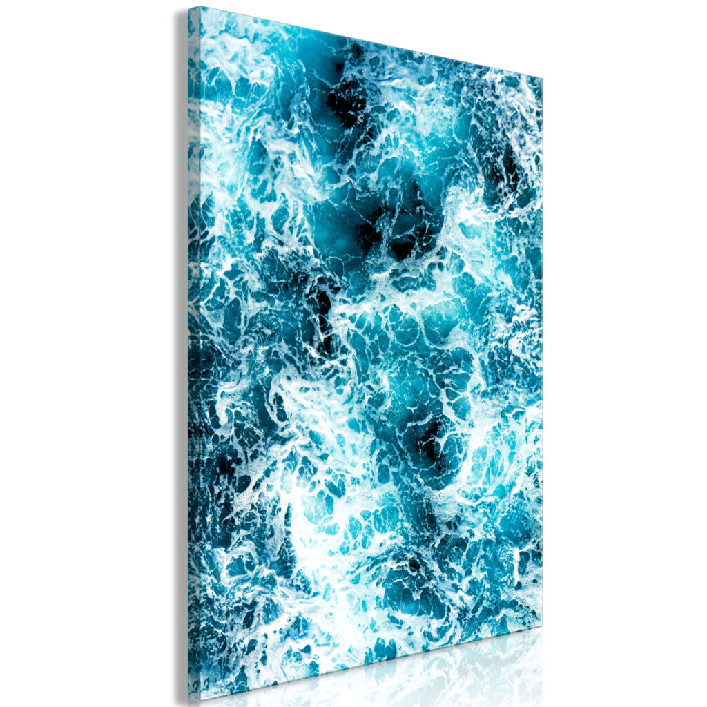 Schilderij - Sea Currents (1 Part) Vertical