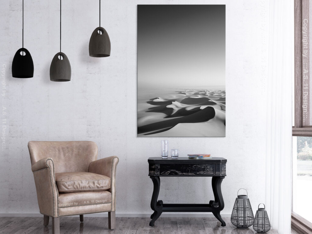 Schilderij - Sahara (1 Part) Vertical - Afbeelding 2