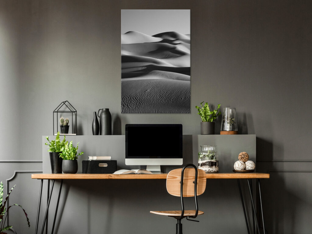 Schilderij - Desert Dunes (1 Part) Vertical - Afbeelding 2