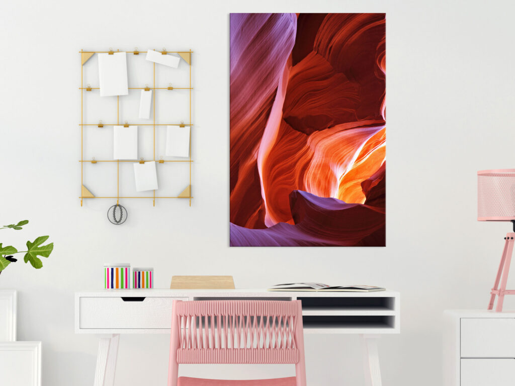 Schilderij - Canyon (1 Part) Vertical - Afbeelding 2
