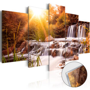 Afbeelding op acrylglas - Autumn's Valley [Glass]