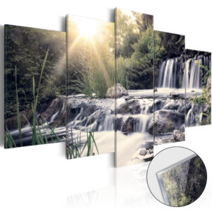 Afbeelding op acrylglas - Waterfall of Dreams [Glass]