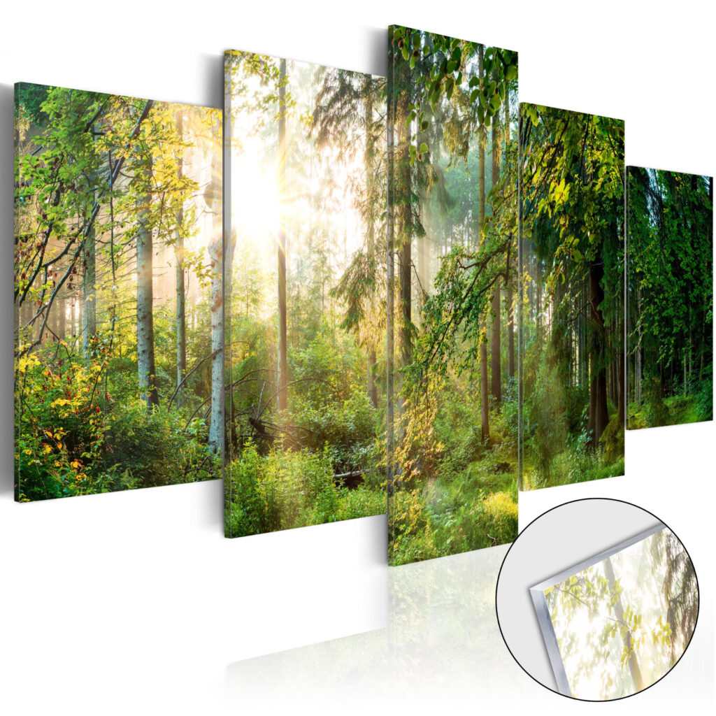 Afbeelding op acrylglas - Green Sanctuary [Glass]