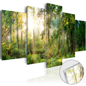 Afbeelding op acrylglas - Green Sanctuary [Glass]