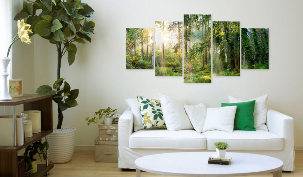 Afbeelding op acrylglas - Green Sanctuary [Glass] - Afbeelding 2