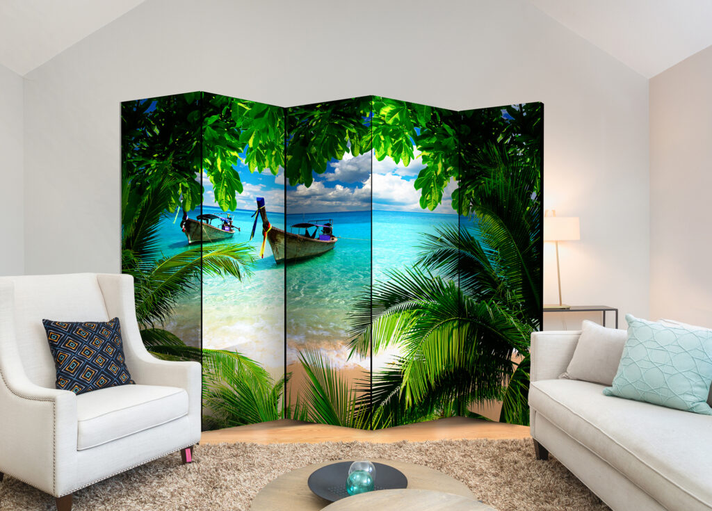 Vouwscherm - Tropical Paradise II [Room Dividers] - Afbeelding 2