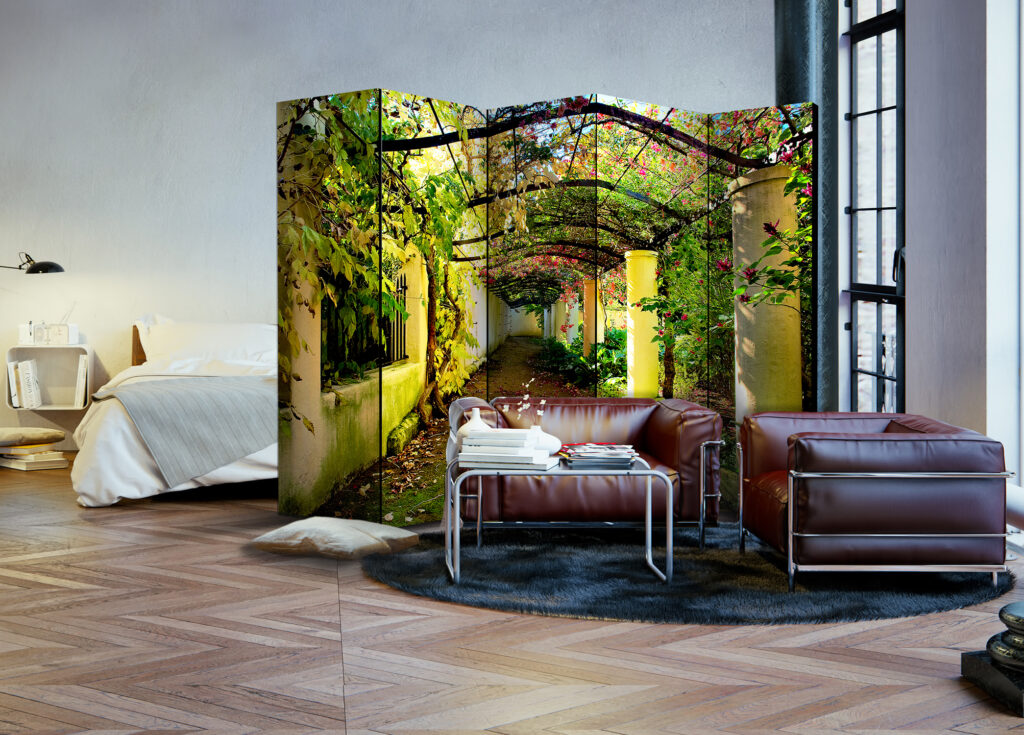 Vouwscherm - Romantic Garden II [Room Dividers] - Afbeelding 2