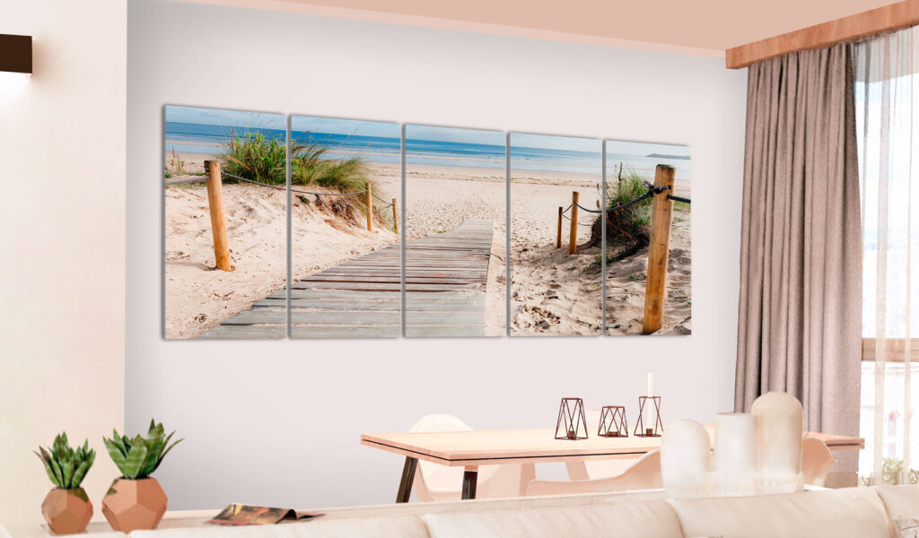 Schilderij - Beach After Rain - Afbeelding 2