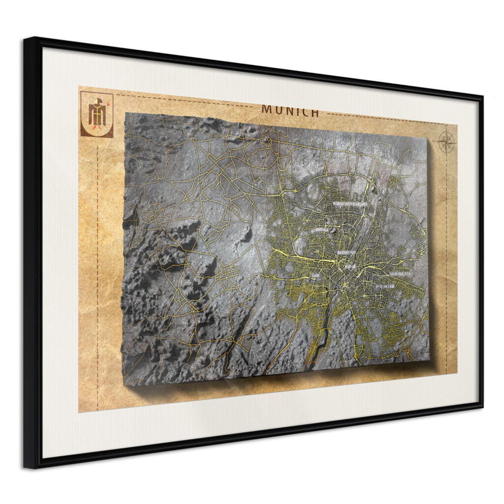 Raised Relief Map: Munich - Afbeelding 2