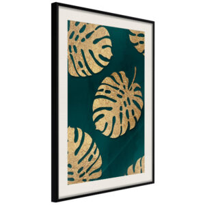Gilded Monstera Leaves