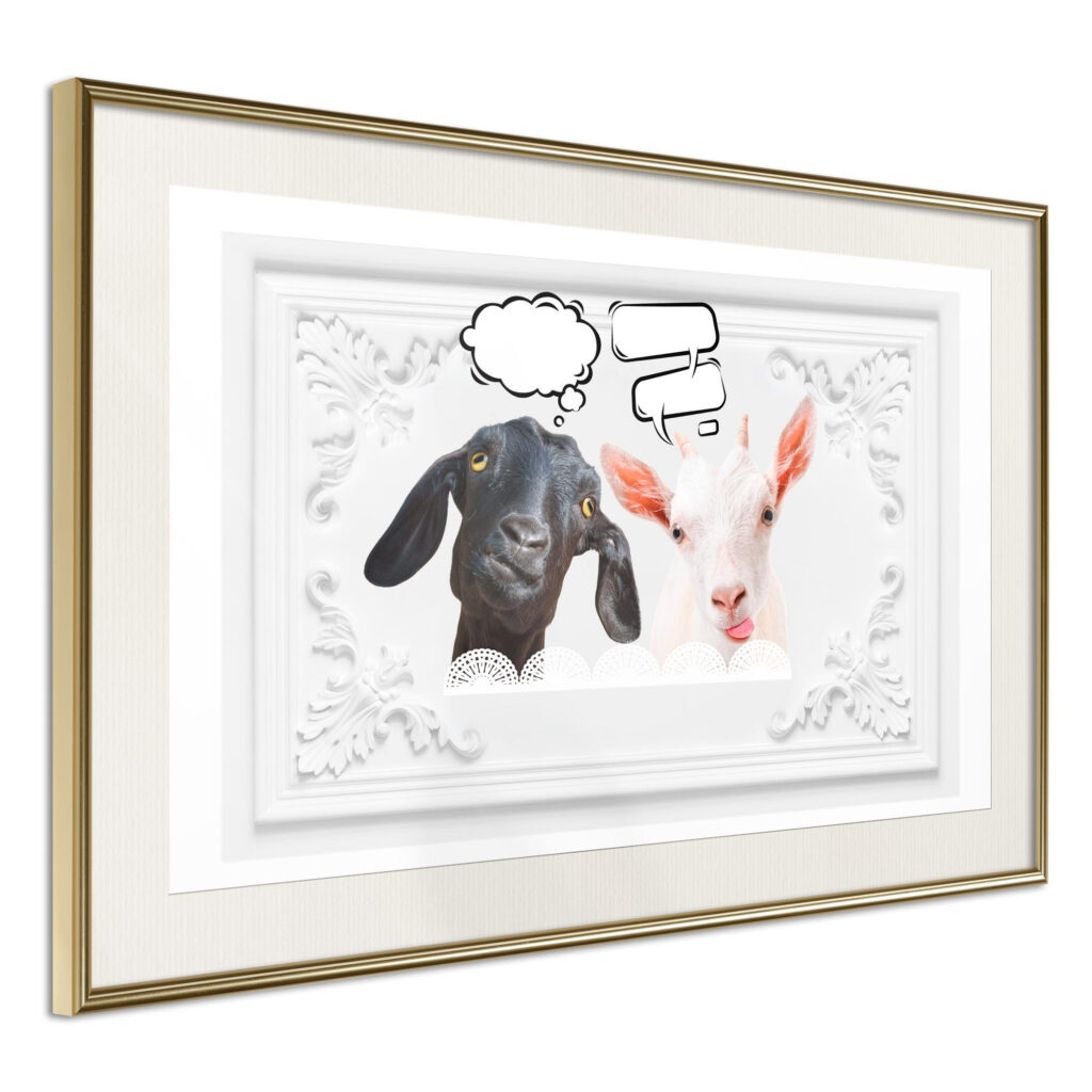 Conversation of Two Goats - Afbeelding 2