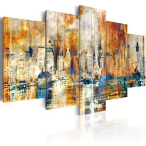 Schilderij - Memory of the City