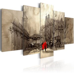 Schilderij - Romantic Stroll