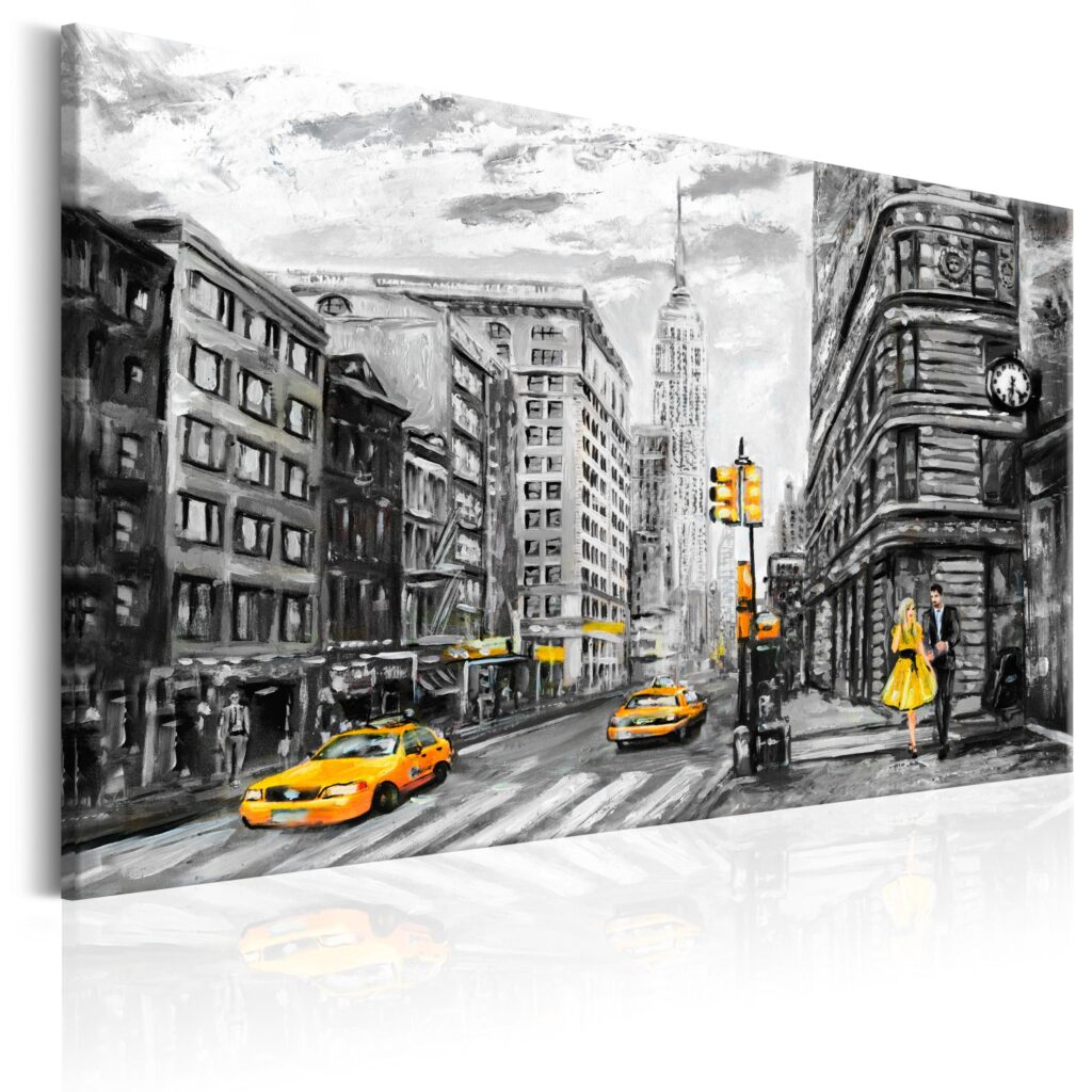 Schilderij - Walk in New York