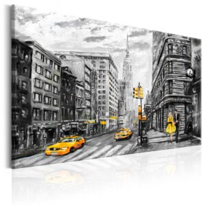Schilderij - Walk in New York
