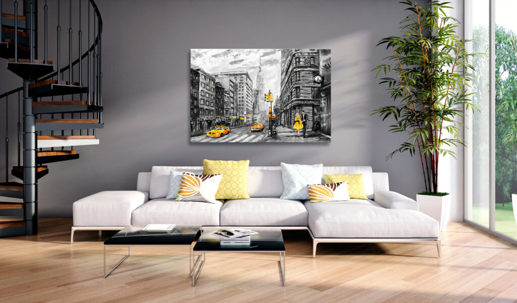 Schilderij - Walk in New York - Afbeelding 2