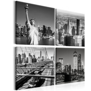 Schilderij - Faces of New York