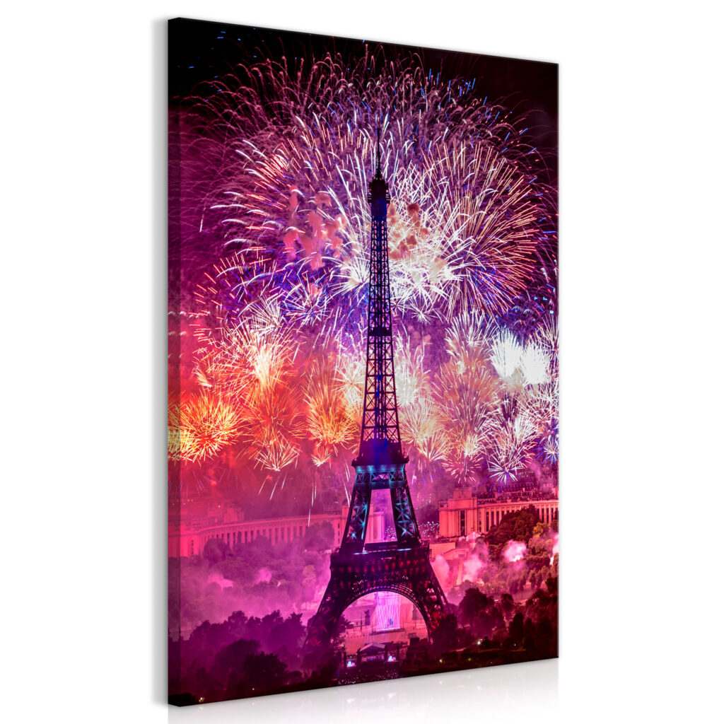Schilderij - Happy New Year! (1 Part) Vertical