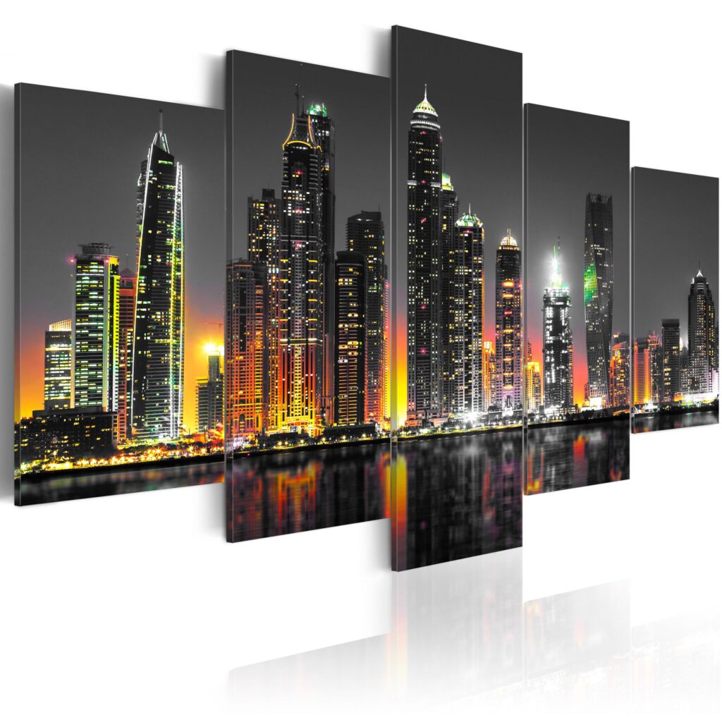 Schilderij - Desertic City