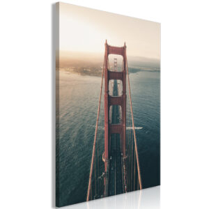 Schilderij - Golden Gate Bridge (1 Part) Vertical