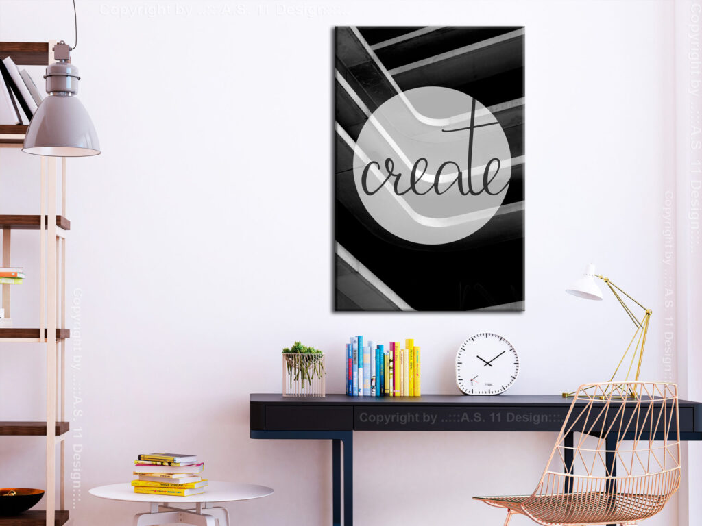 Schilderij - Create (1 Part) Vertical - Afbeelding 2