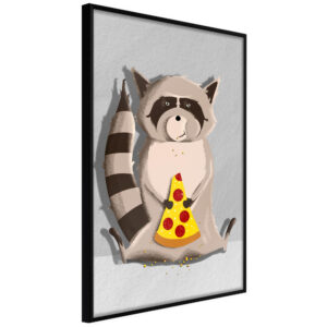 Racoon Eating Pizza
