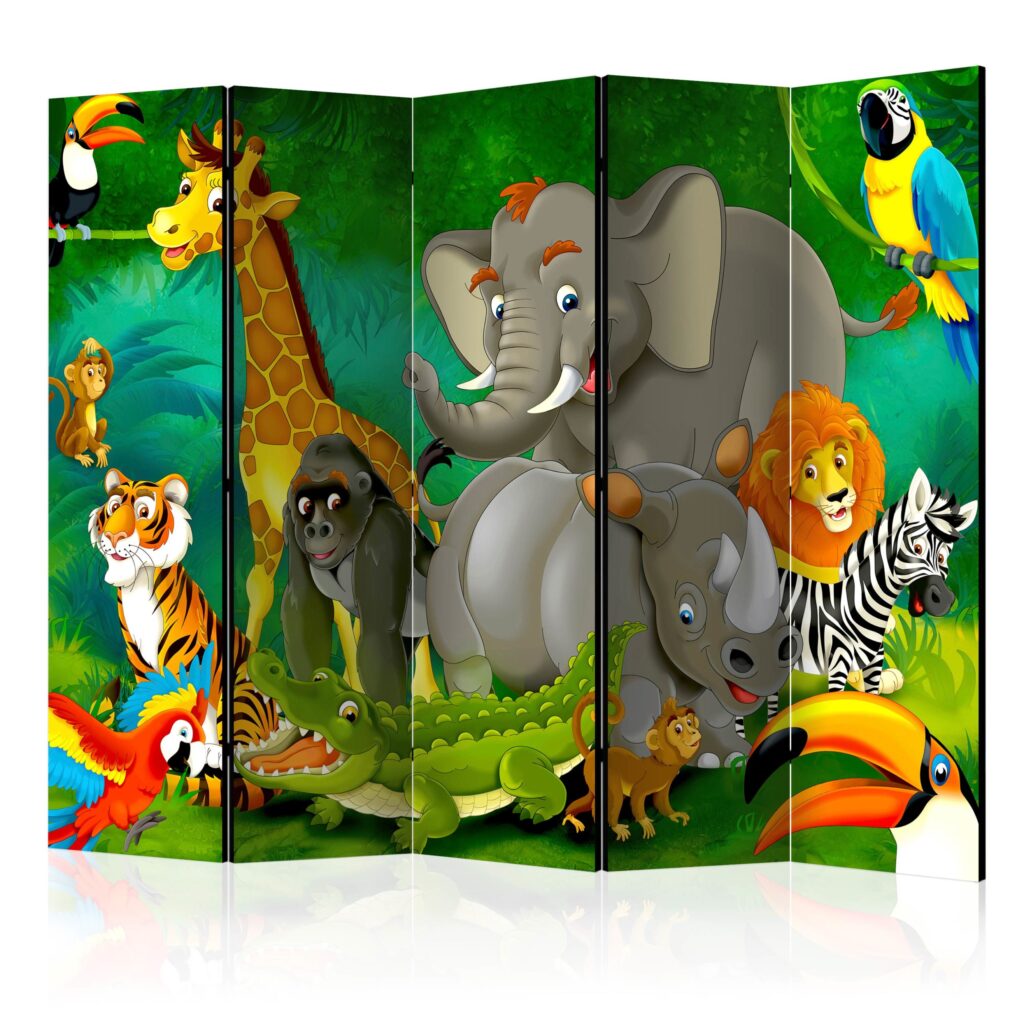 Vouwscherm - Colourful Safari II [Room Dividers]