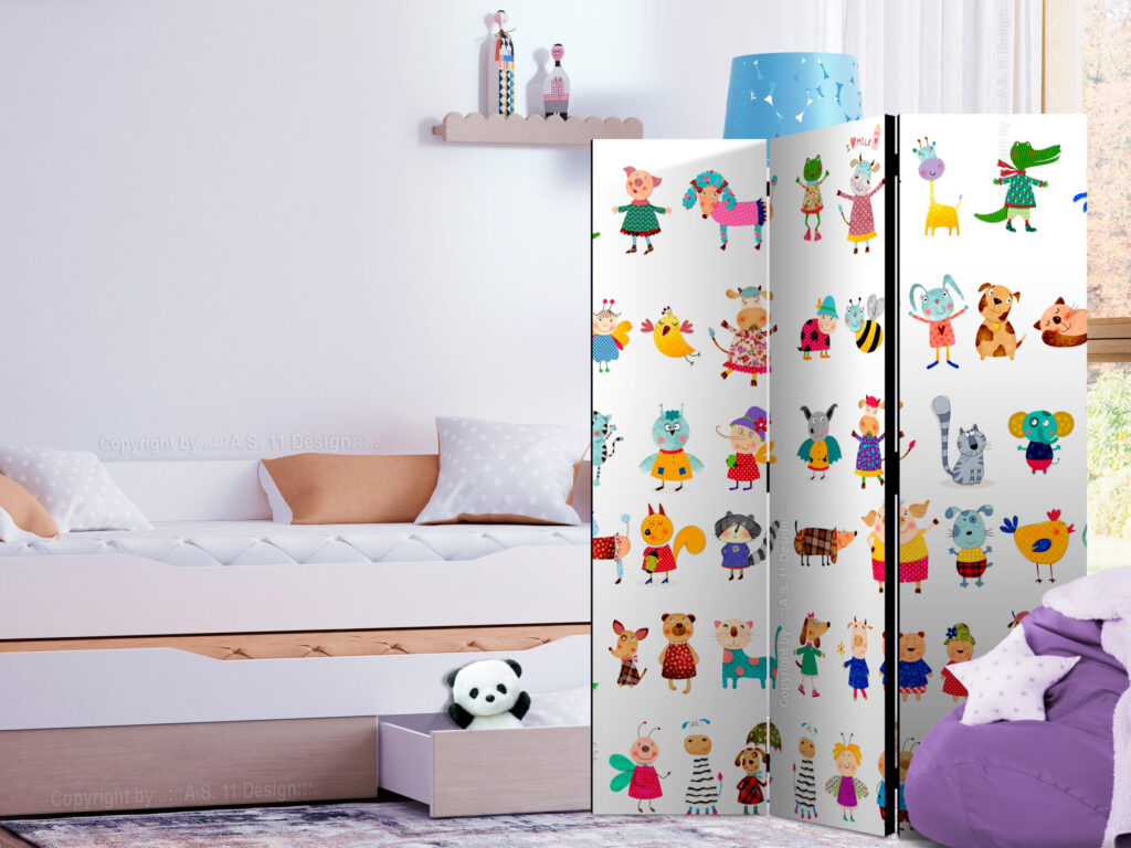 Vouwscherm - Cartoon Pets [Room Dividers] - Afbeelding 2