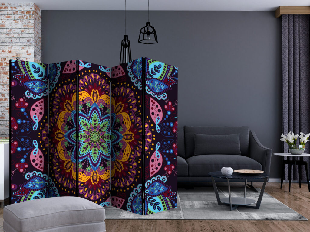 Vouwscherm - Colourful Kaleidoscope II [Room Dividers] - Afbeelding 2