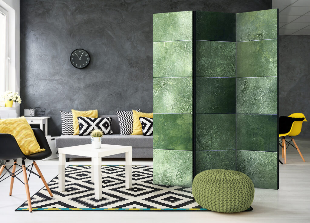 Vouwscherm - Green Puzzle [Room Dividers] - Afbeelding 2