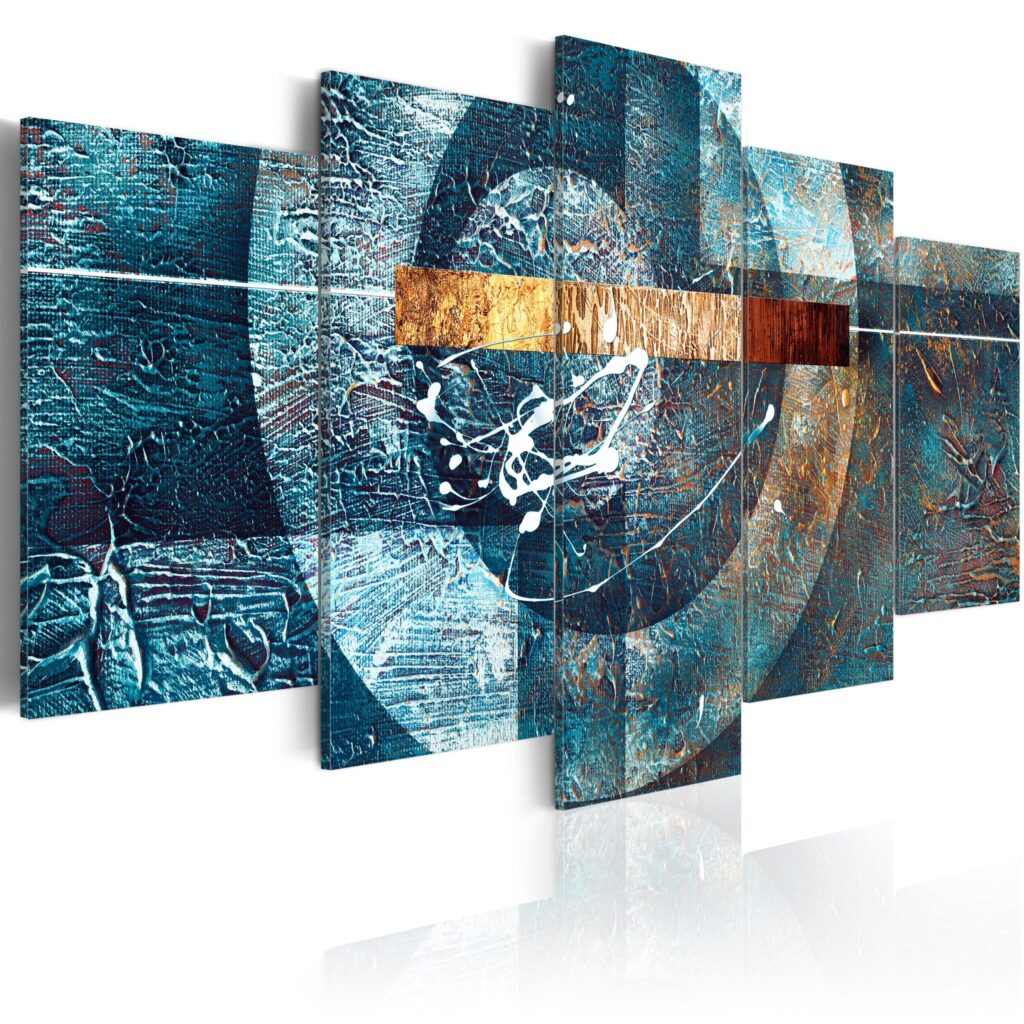 Schilderij - Blue Galaxy
