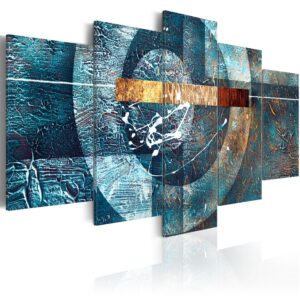 Schilderij - Blue Galaxy