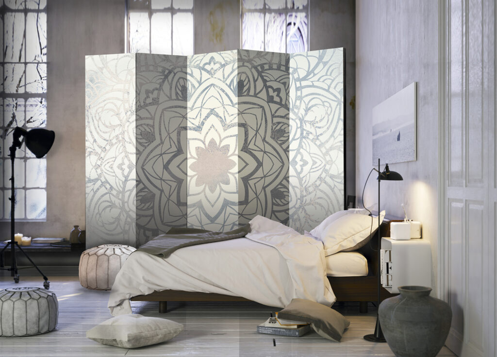 Vouwscherm - Winter Mandala II [Room Dividers] - Afbeelding 2