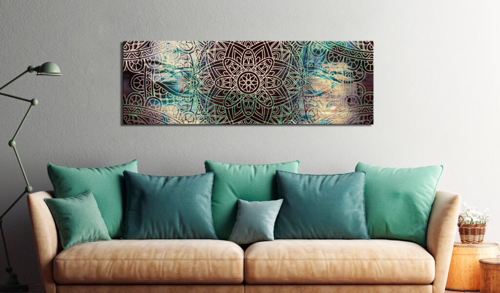 Schilderij - Mandala: Knot of Peace - Afbeelding 2