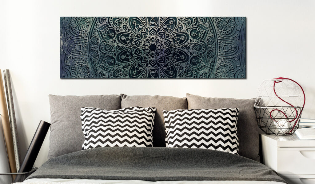 Schilderij - Mandala: Malachite Calm - Afbeelding 2
