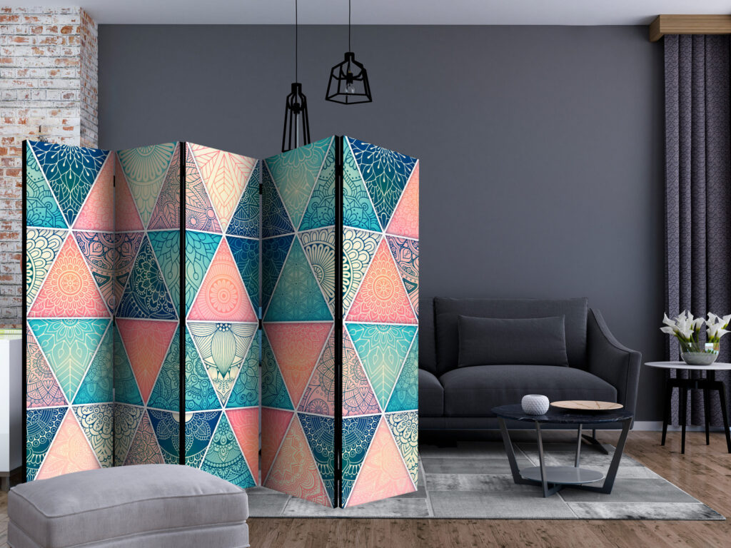 Vouwscherm - Oriental Triangles II [Room Dividers] - Afbeelding 2