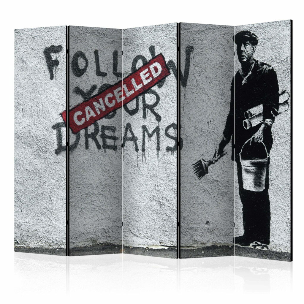 Vouwscherm - Dreams Cancelled (Banksy) II [Room Dividers]