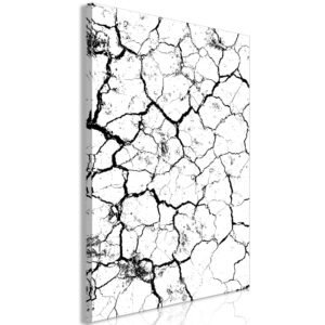 Schilderij - Cracked Earth (1 Part) Vertical