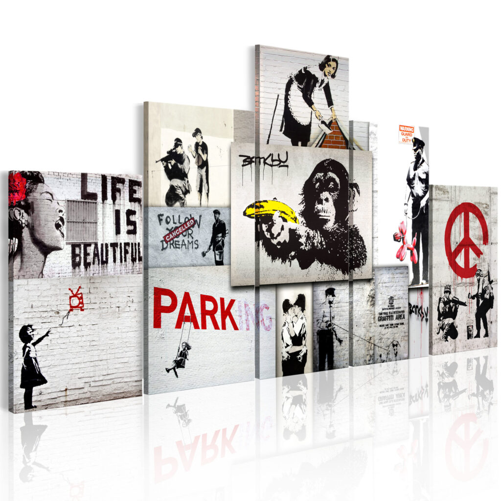 Schilderij - Street Crimes: Banksy Art