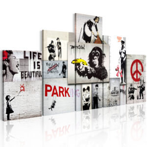 Schilderij - Street Crimes: Banksy Art