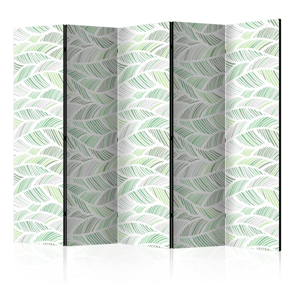 Vouwscherm - Green Waves II [Room Dividers]