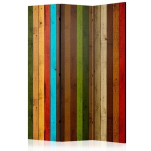 Vouwscherm - Wooden rainbow [Room Dividers]