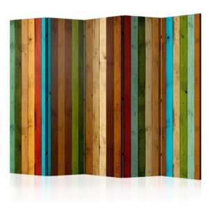 Vouwscherm - Wooden rainbow II [Room Dividers]