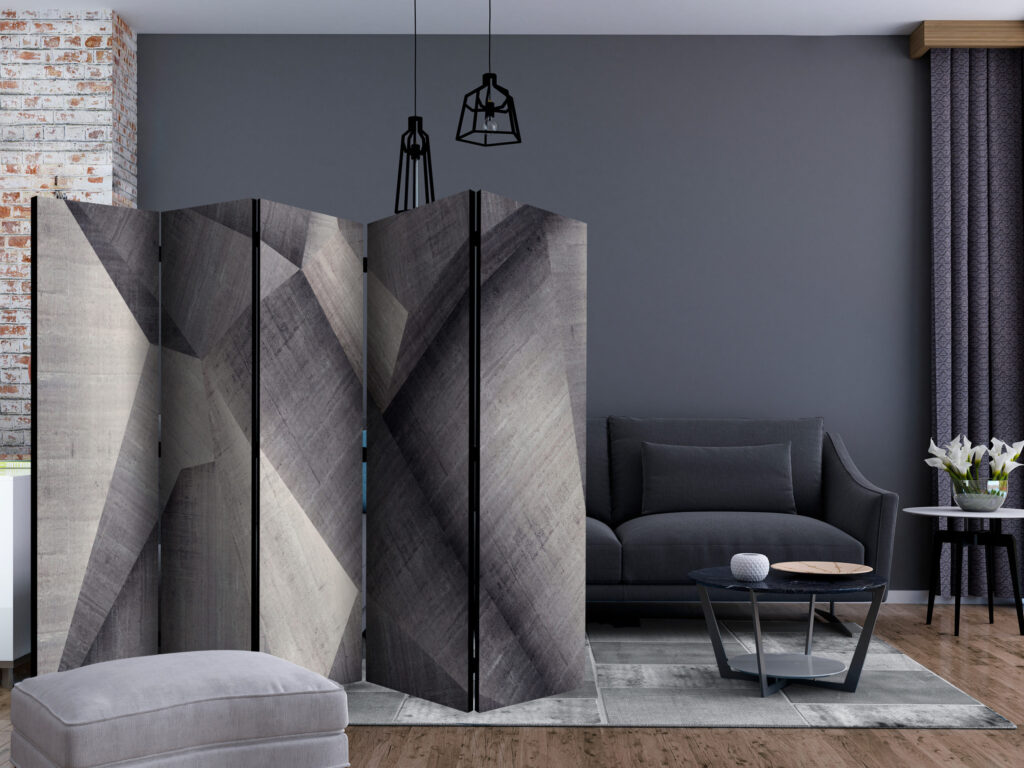Vouwscherm - Abstract concrete blocks II [Room Dividers] - Afbeelding 2