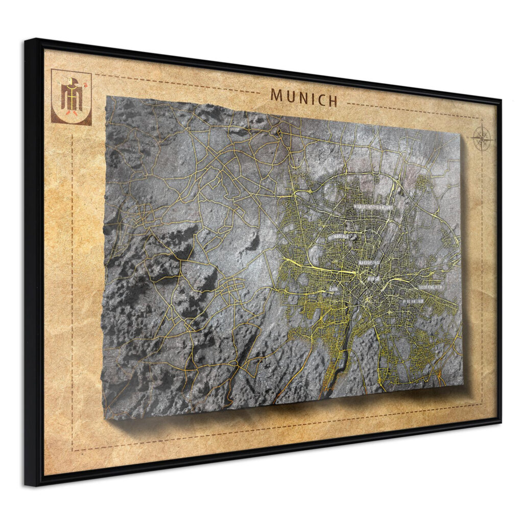 Raised Relief Map: Munich