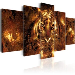 Schilderij - Golden Tiger