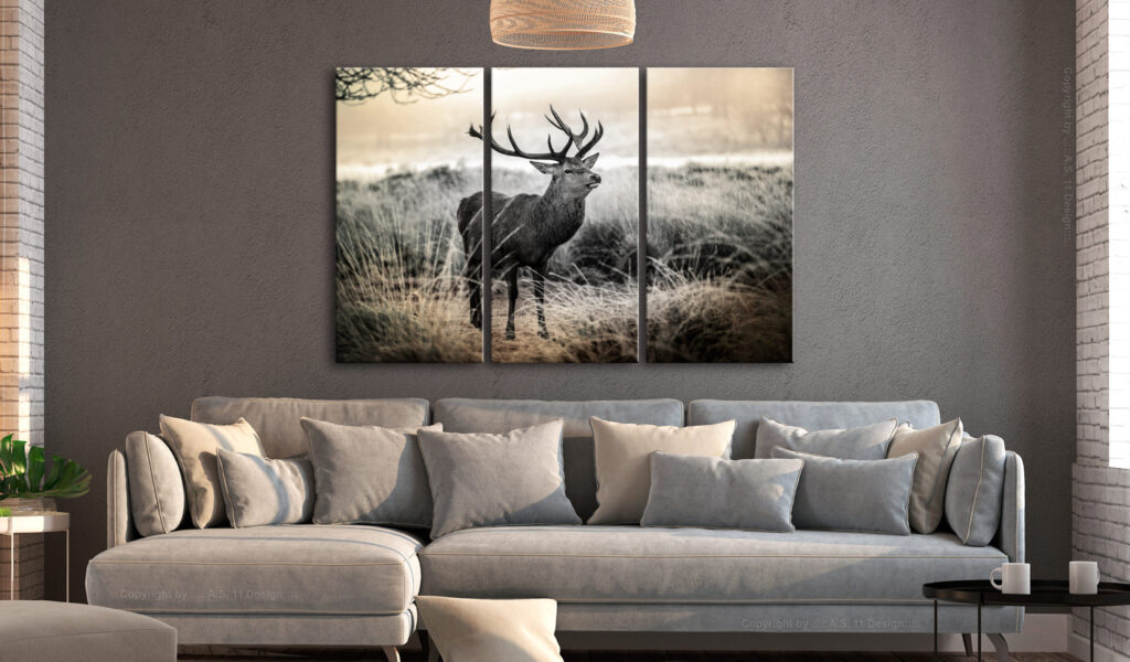 Schilderij - Dangerous Horns I - Afbeelding 2