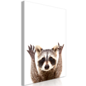 Schilderij - Raccoon (1 Part) Vertical