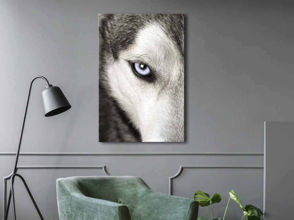 Schilderij - Dog's Look (1 Part) Vertical - Afbeelding 2